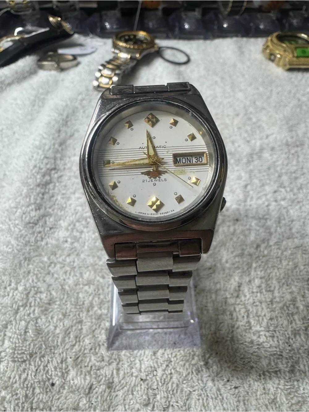 Citizen Silver Stainless Steel Analog Watch with Day-Date